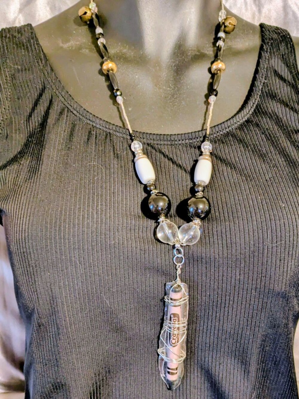 Crayola Black Crayon Teacher's Back-to-School Pendant!